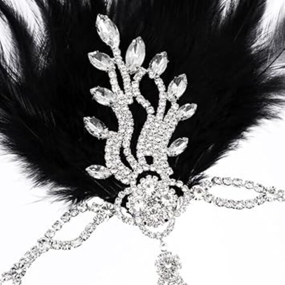 1920s Flapper Headpiece Headband Roaring 20s